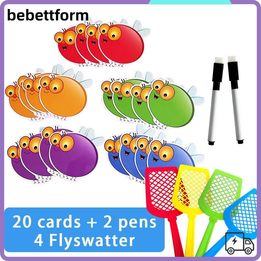 LUCKY Dry Erasable Fly Cards Set, Sight Words Game Quick Response ...