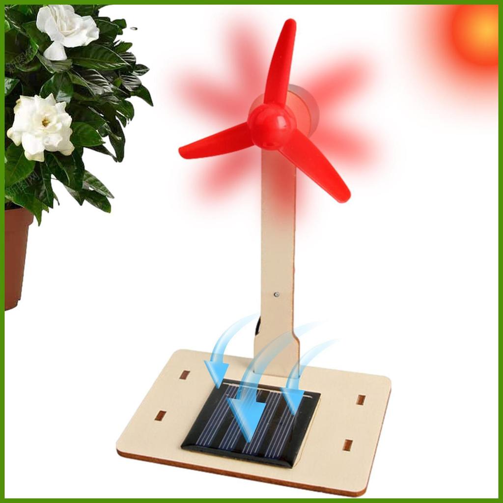 Mini Solar Energy Wind Mill Toy DIY Solar Wind Mill Model Windmill ...