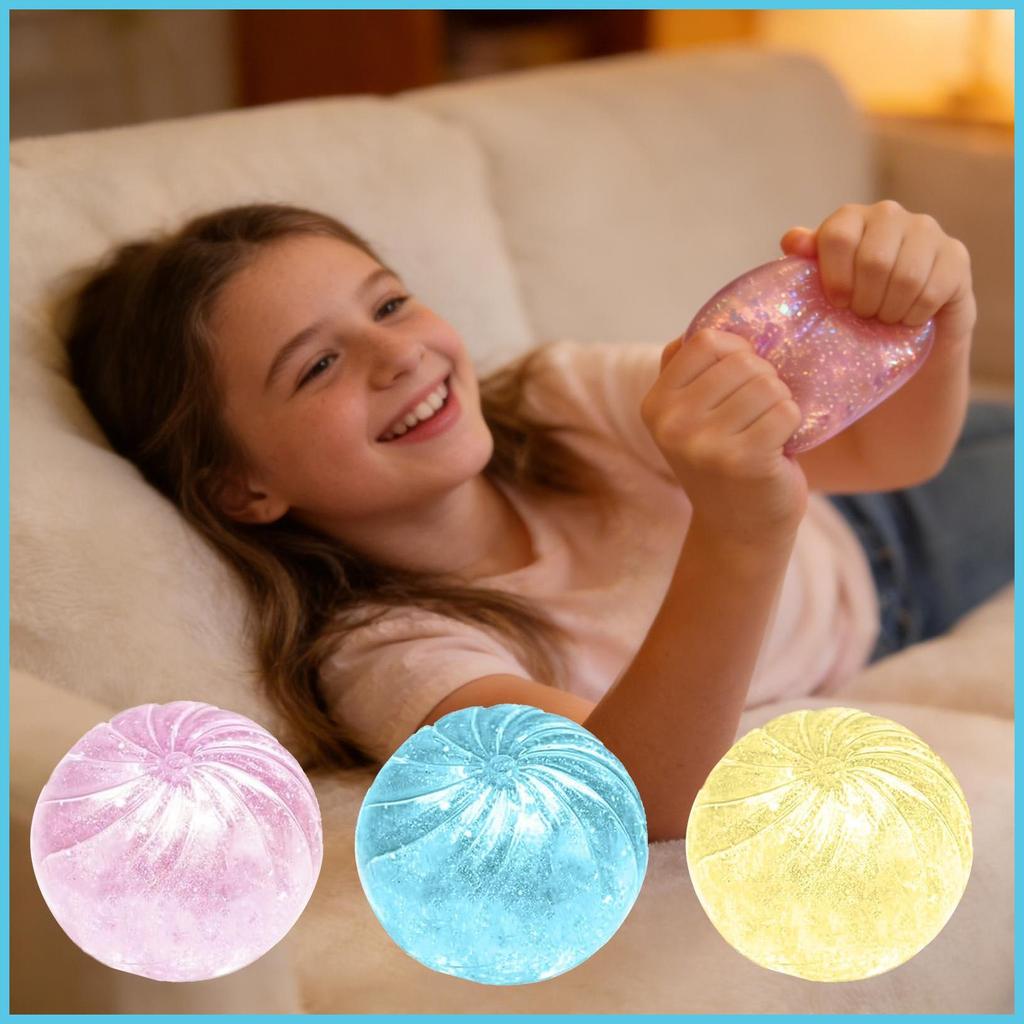 Kid Squeeze Toys Glitter Slow Rebound Steamed Buns Shape Easter Basket ...