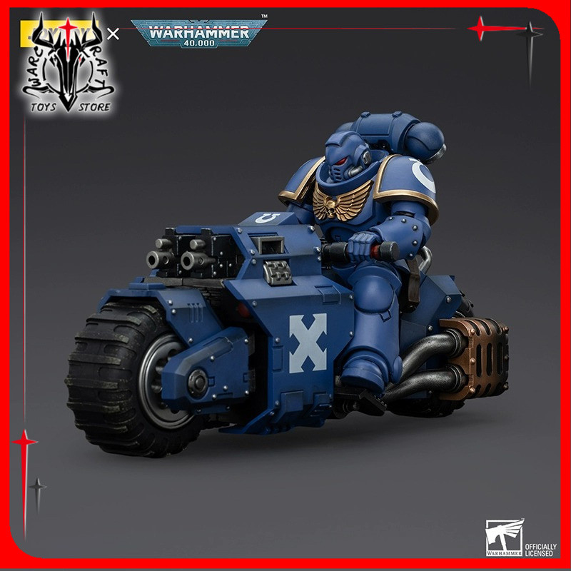 in stock]JOYTOY WARHAMMER 40K Space Marines Ultramarines Outriders Brother Catonus 1/18 Action Figure | Philippines