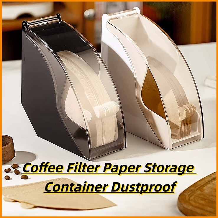 NEW Coffee Filter Paper Storage Container Dustproof Hand Drip Coffee ...