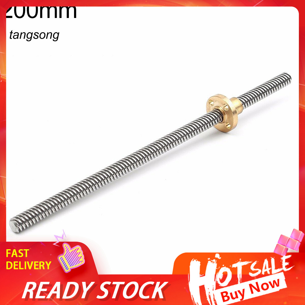 Tang_ 150-500mm 3D Printer T8 Stepper Trapezoidal Acme Thread Lead ...