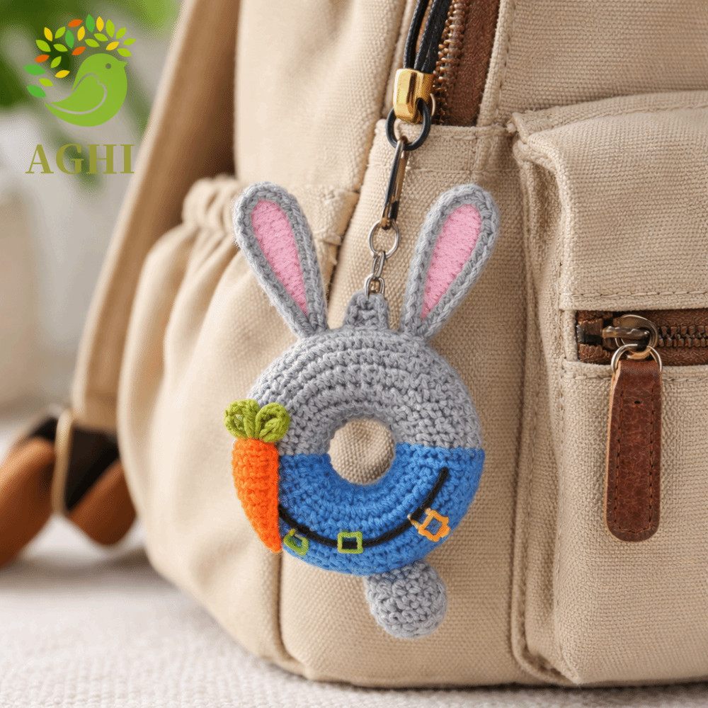 BLAZELINK Zootopia Key Chain, Plush Cartoon Judy Nick Keychain, Weaving ...