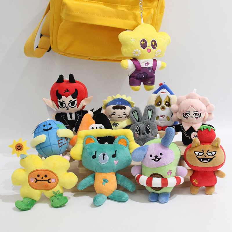 GMMTV JoongDunk EarthMix Plush Keychain Cute Stuffed Doll Bag
