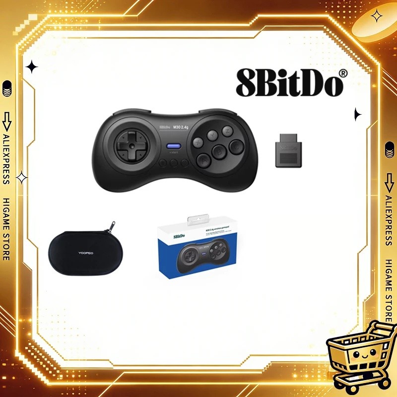 8BitDo M30 2 4G Wireless Gamepad for the Original Sega Genesis and Sega Mega Drive - Sega Genesi RYF