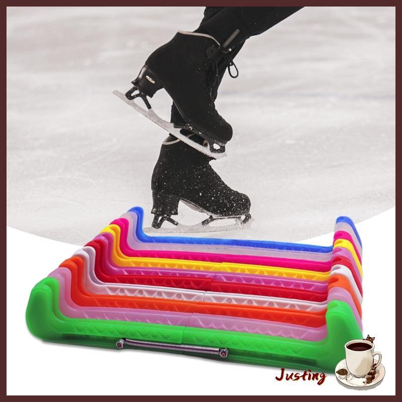 Justing 2Pcs Ice Skate Blade Cover Skate Blade Guards with Adjustable ...