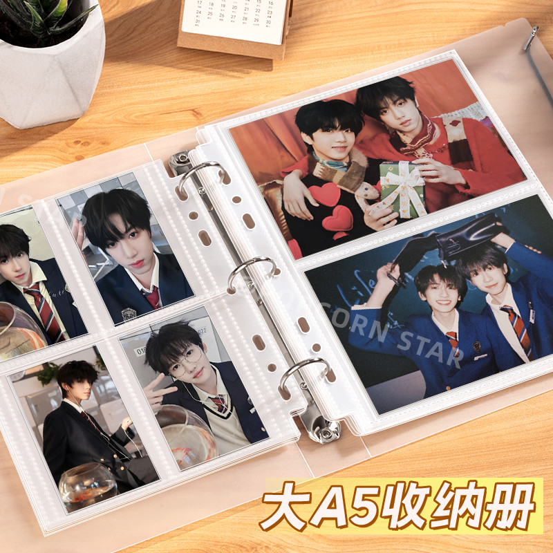 binder photocard photocard holder Popcorn Postcard Card Book Big a5 ...