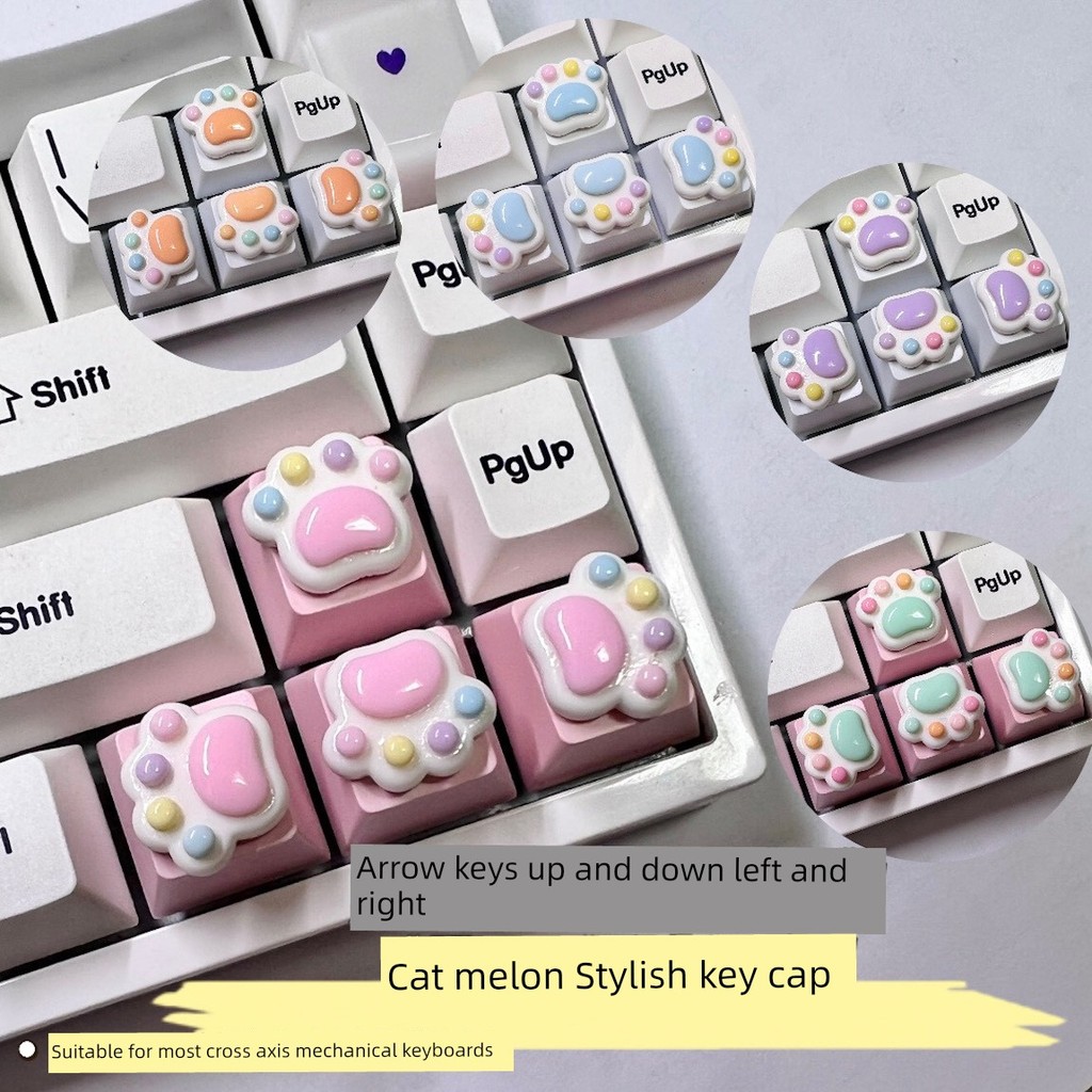 keycaps keycaps custom Cat Claw Direction Keys 4 Pieces Unique Keycaps ...