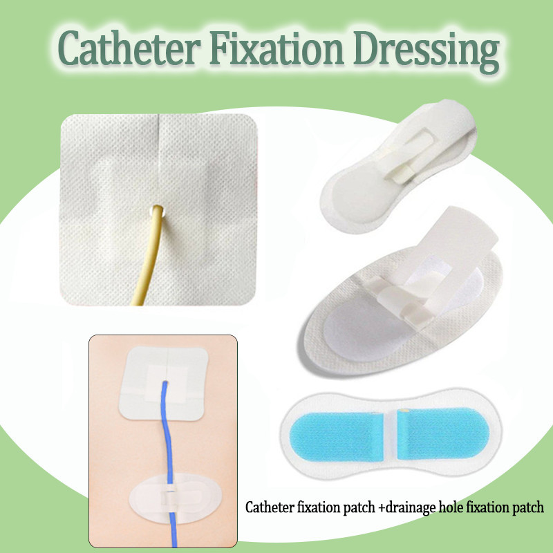 1PC Catheter Fixation Patch with Drainage Hole PICC Single/Double Tube ...