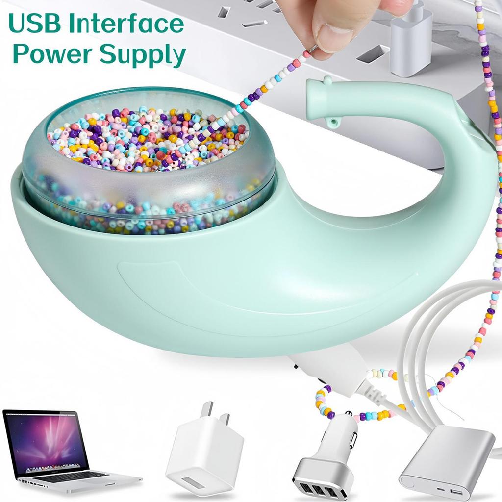 Rechargeable Necklace Machine Cordless Portable Bead Spinner Jewelry ...