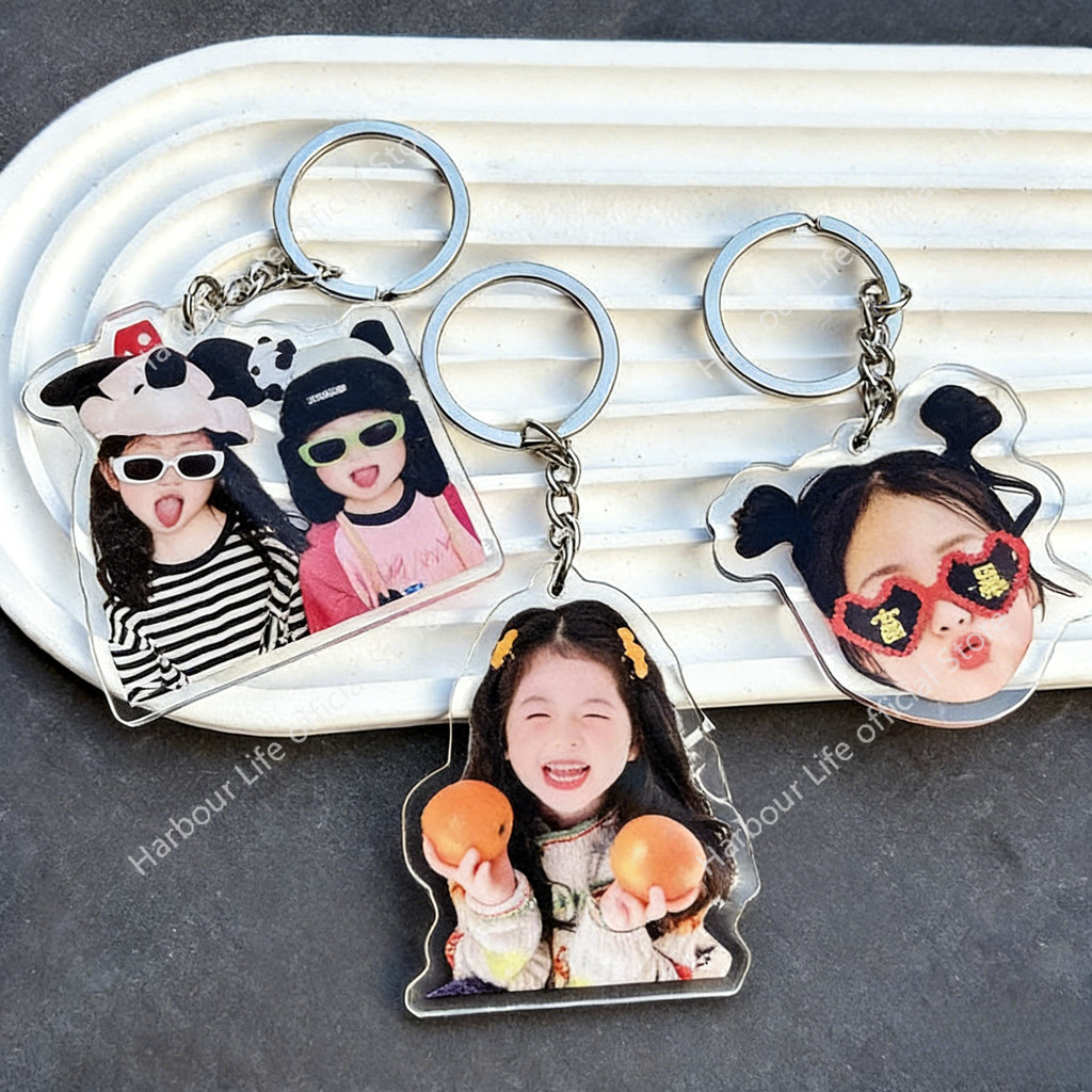 Customized Keychain Personalized Acrylic Keychain Custom DIY Your Photo ...