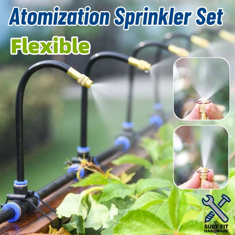 Atomization Sprinkler Set Automatic Watering Mist System Adjustable ...