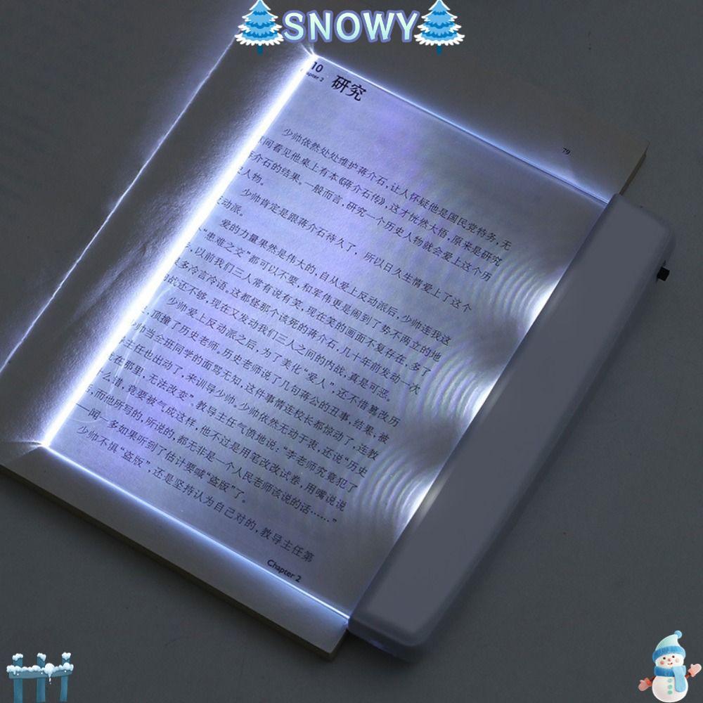 SNOWY LED Book Lamp, Eye Protection Flat Panel Reading Light, Portable ...