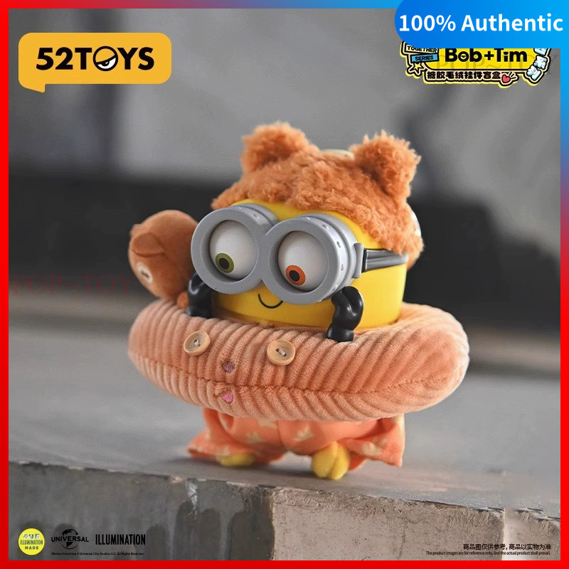 Minions Bob&Tim Vinyl plush pendant blind box collectible figurine ...