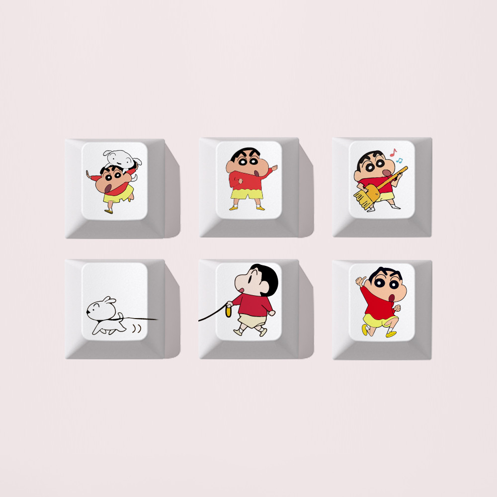 keycaps keycaps custom Crayon Shin-Chan Cute Unique Keycap Mechanical ...