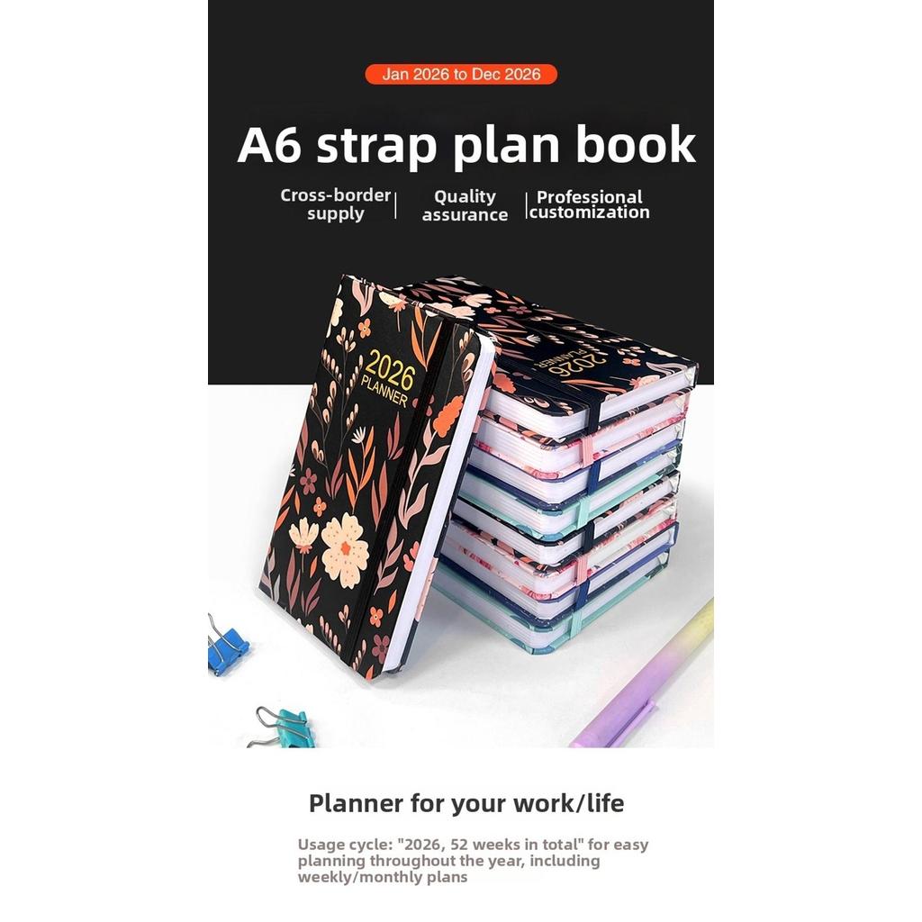 MEIGU 2026 Pocket Planner, Jan.2026 - Dec.2026 A6 Pocket Calendar 2026 ...