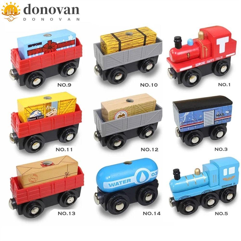 DONOVAN Magnetic Train Toys, Combinations Locomotive Railway Tracks ...