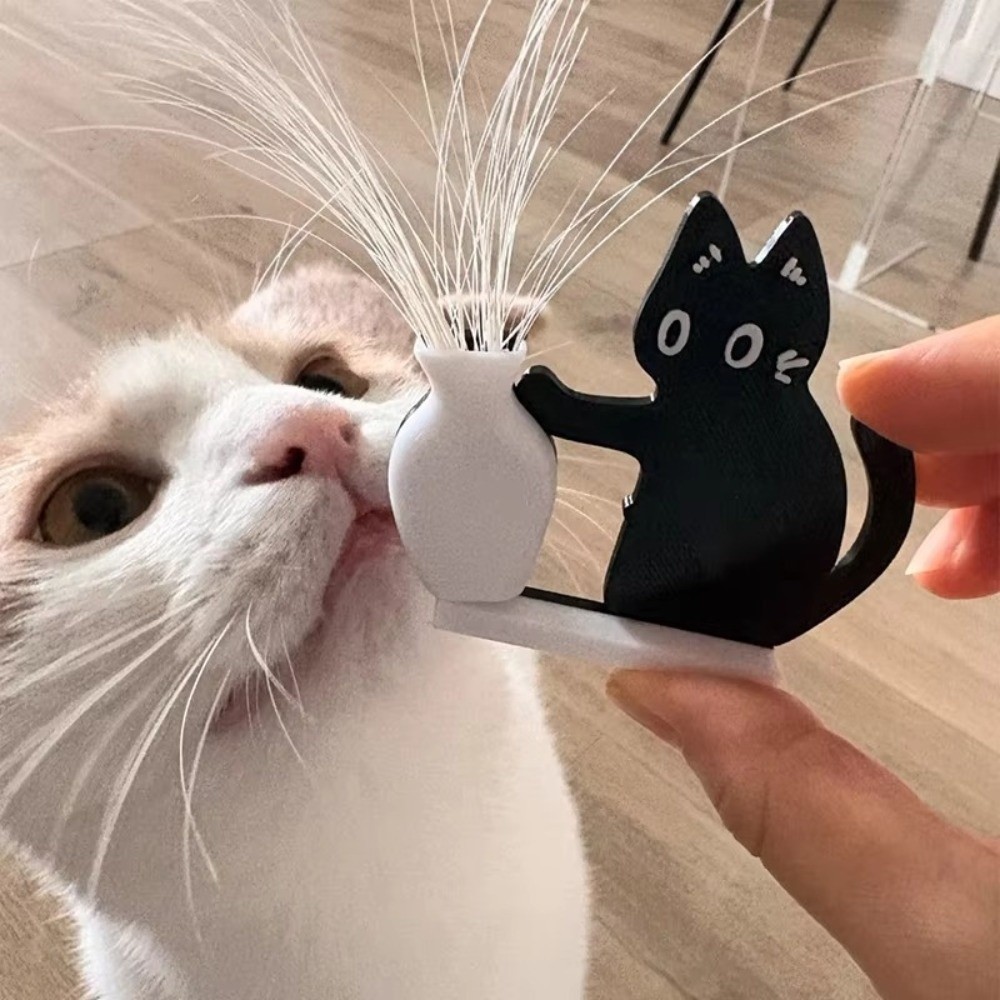 cat whiskers☆ 専用 NG1ZX Cat Whiskers Collection Ornaments, Magnetic Cartoon Cat Hair