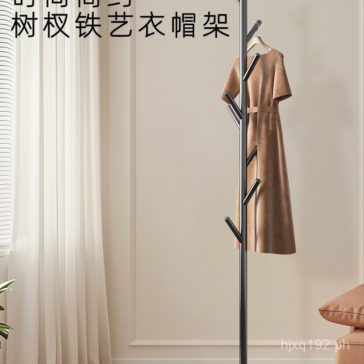 Floor-standing Entryway Clothes Rack Luxury Iron Art Coat Rack Bag Rack ...