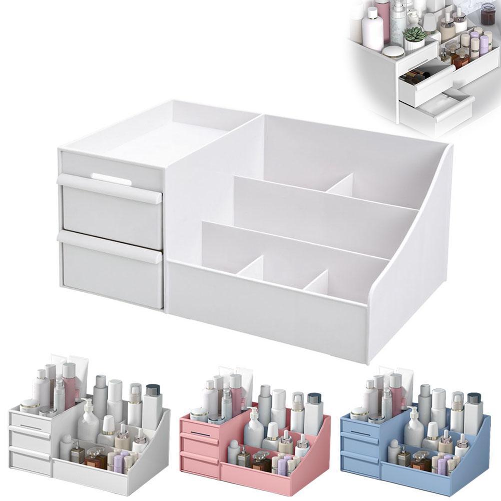 Drawer-type Cosmetic Storage Box Dormitory Desk Skin Storage Desktop ...