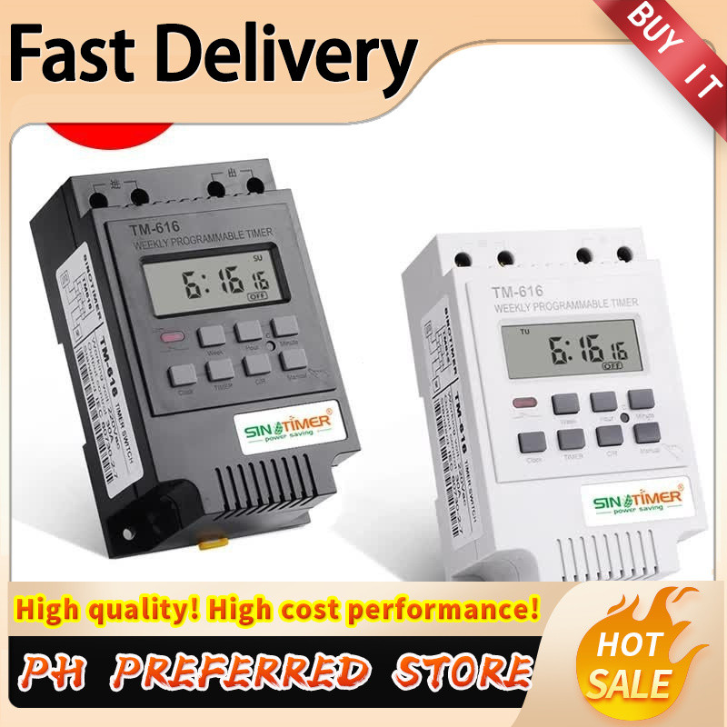 SINOTIMER 30AMP Weekly Programmable Digital TIME SWITCH Relay Control ...