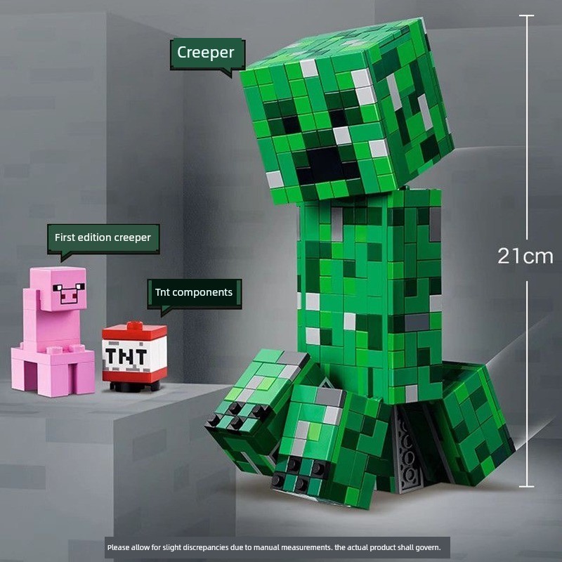 New Minecraft Series Suitable Lego Creeper Minifigure 21276 Educational ...