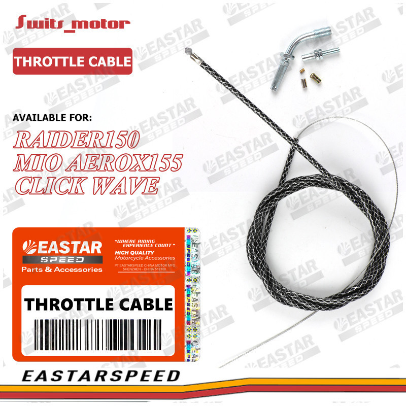 RACING Throttle Cable CARBON 100,190,220cm RAIDER150 MIO Aerox155 Click ...