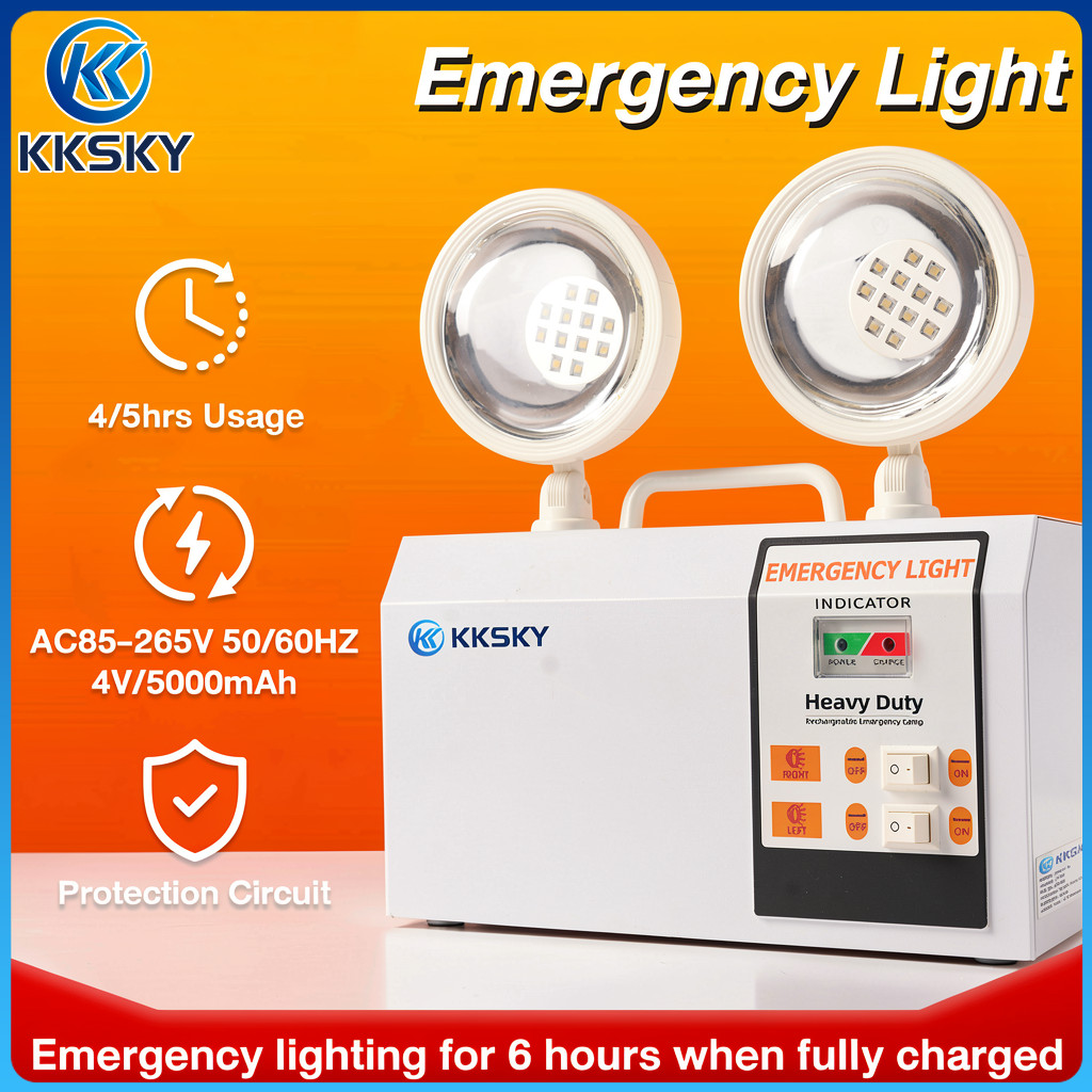 KKSKY Emergency Light Rechargeable Indoor Heavy Duty LED Light ...