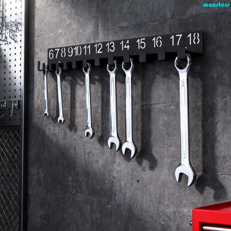 mm Space Saving Iron Wall Tool Storage Rack For Tool Keys Kitchen ...