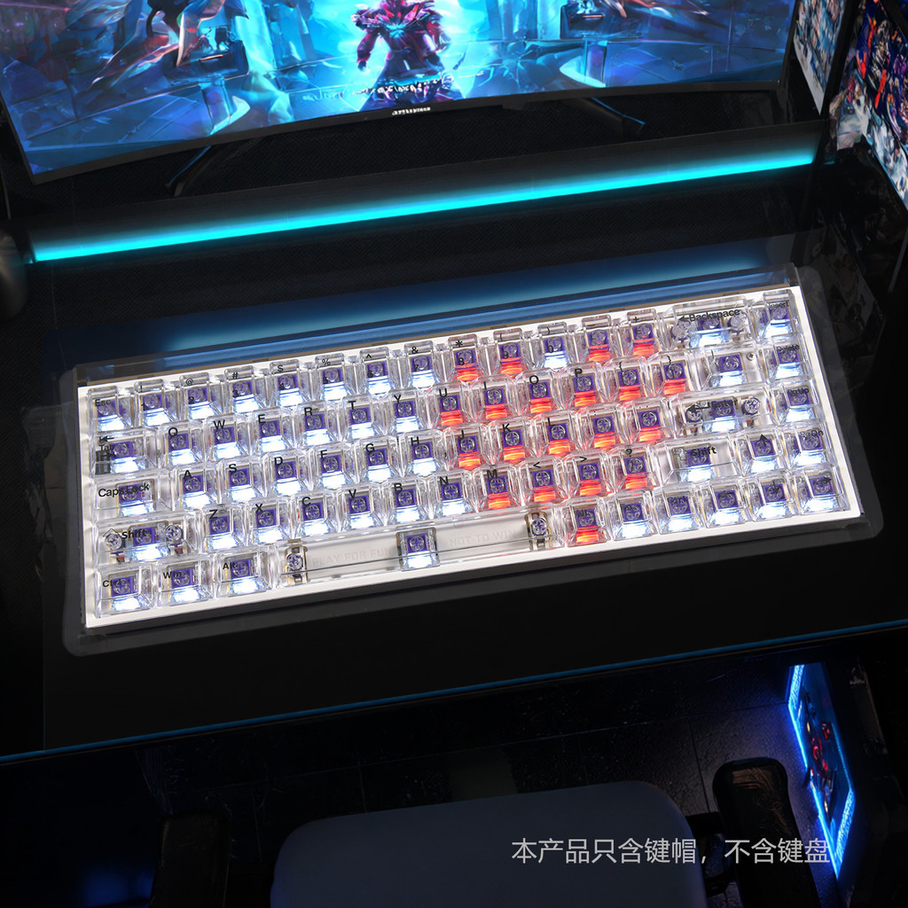 keycaps custom keycaps Little Bee White Transparent Keycap ez63wooting ...