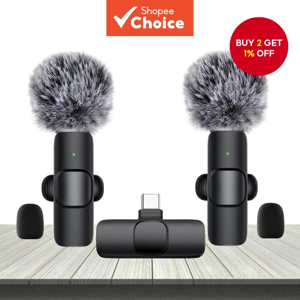 Lapel Wireless Microphone for Teaching Type C Plug Mike Mic for PC ...