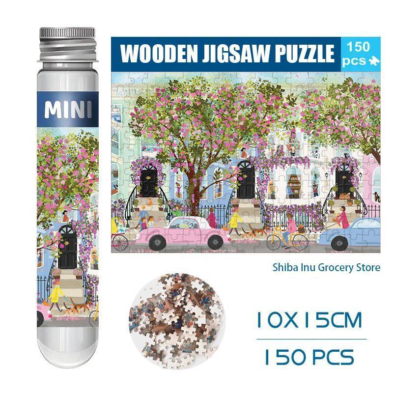 150 galison Mini Capsule Test Tube Four Seasons Puzzle Table Send Frame ...