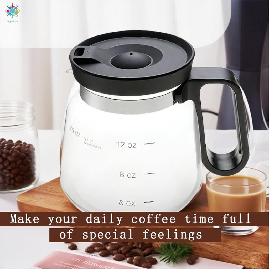 16oz Glass Large Capacity Coffee Cup with Lids Modern Simple Drop ...