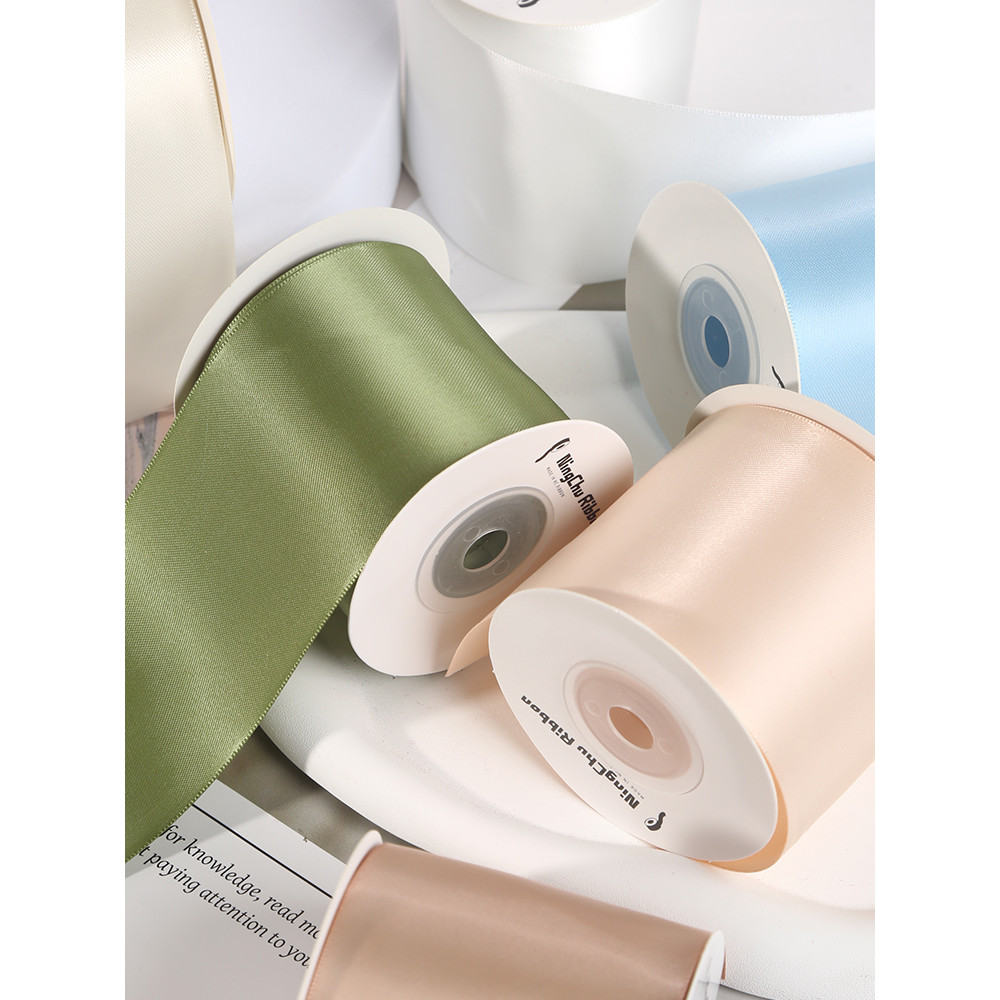 B. b. 6.3cm Double Sided Ribbon Polyester Ribbon Wedding diy Bow Gift ...