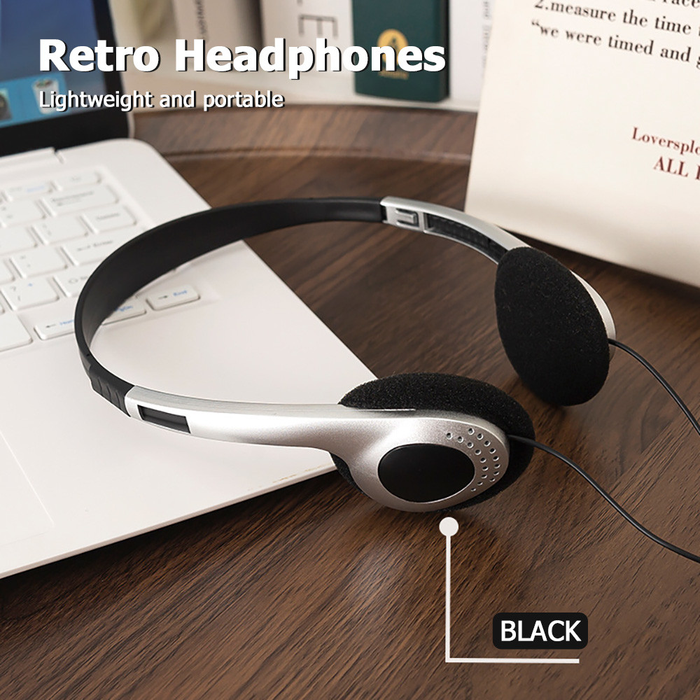 Earphone Over Ear Earbud Retro Headphone 3.5mm Vintage Y2k Headphones ...