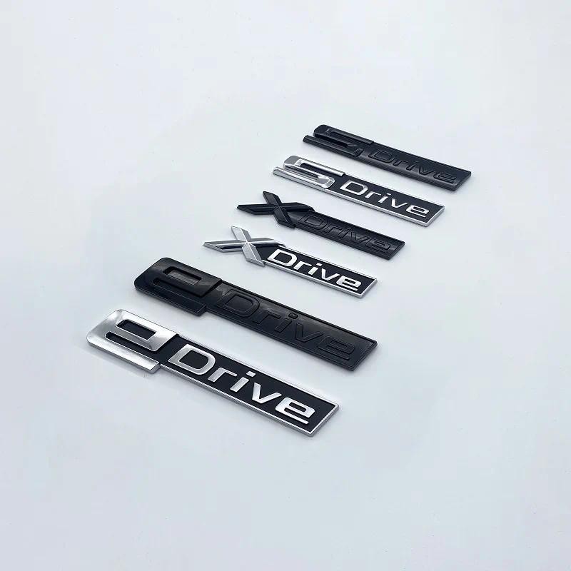 New Chrome Black Fender Letters SDrive XDrive EDrive Emblems for BMW 3 ...