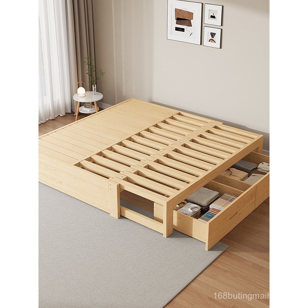 Multifunctional Solid Wood Sofa Bed Folding Bed Sliding Bed Small ...