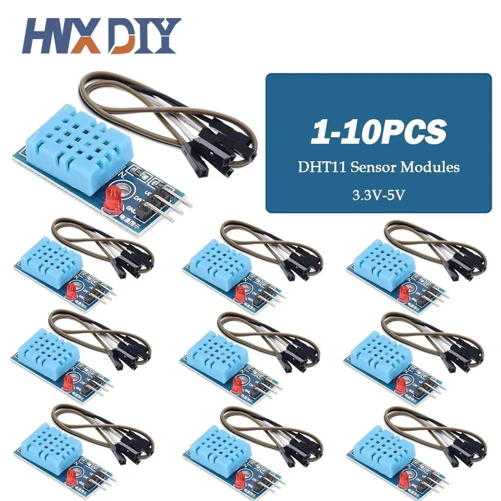 110pcs DHT11 Sensor Modules 3.3V-5V Digital Temperature and Humidity ...