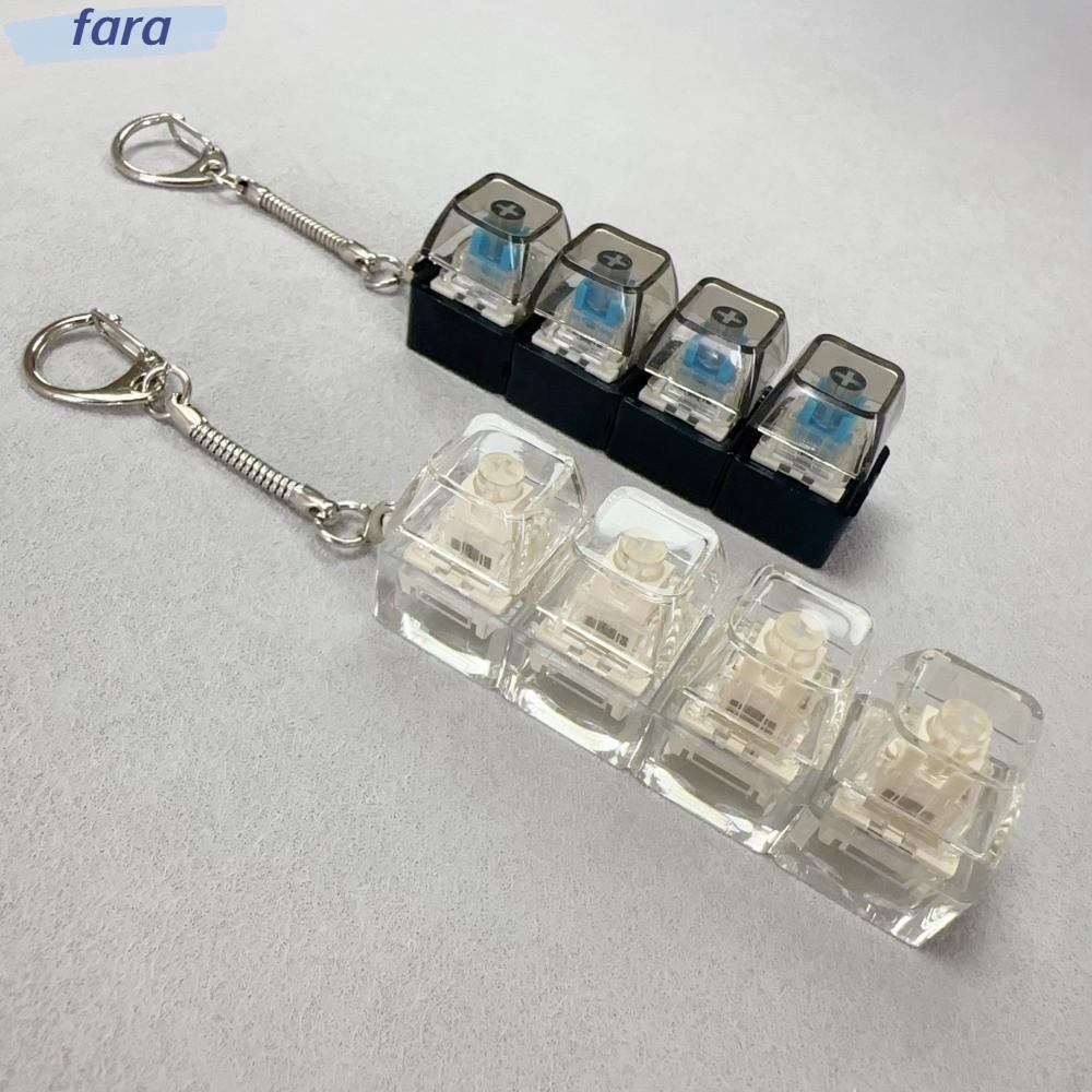 FARA Fidget Keychain, DIY Keyboard Relief Stress Finger Keyboard Cap ...