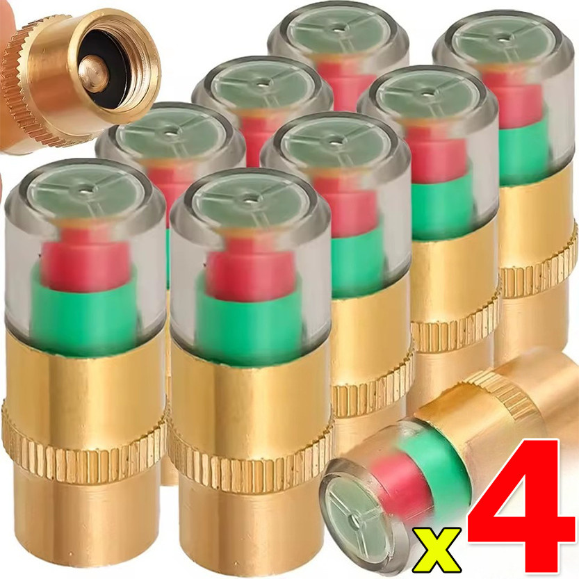 1/4Pcs Motorcycle Tire Pressure Monitor / Low Tire Pressure Warning ...