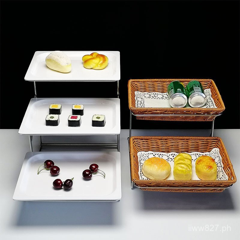 Dessert Food Display Stand Fruit IYR7Egg Tart Cake Restaurant Display ...