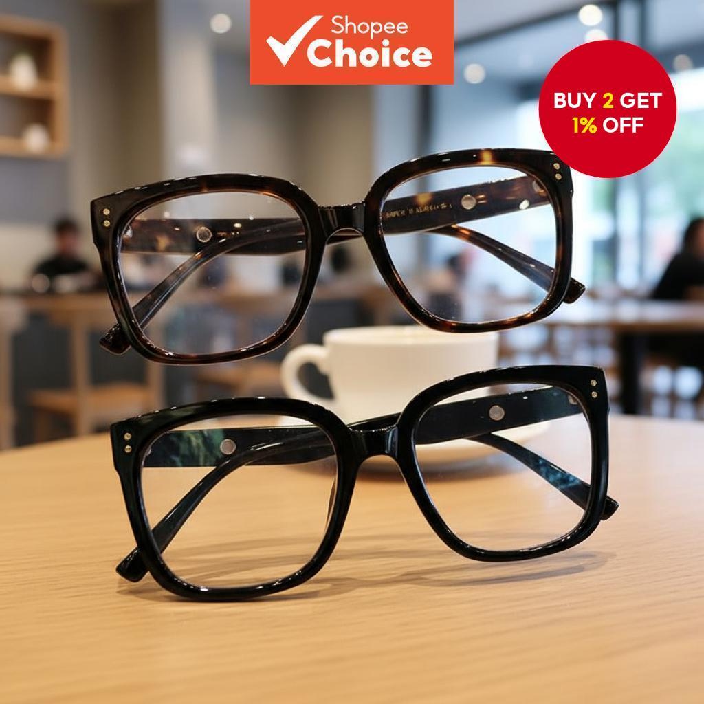 Classic Square Frames with Blue Light Protection and Rivet Design ...