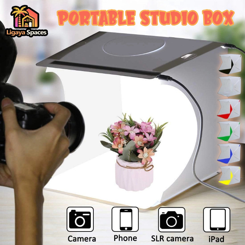 20CM Mini Photo Studio Light Box LED Portable Table Photography Light ...
