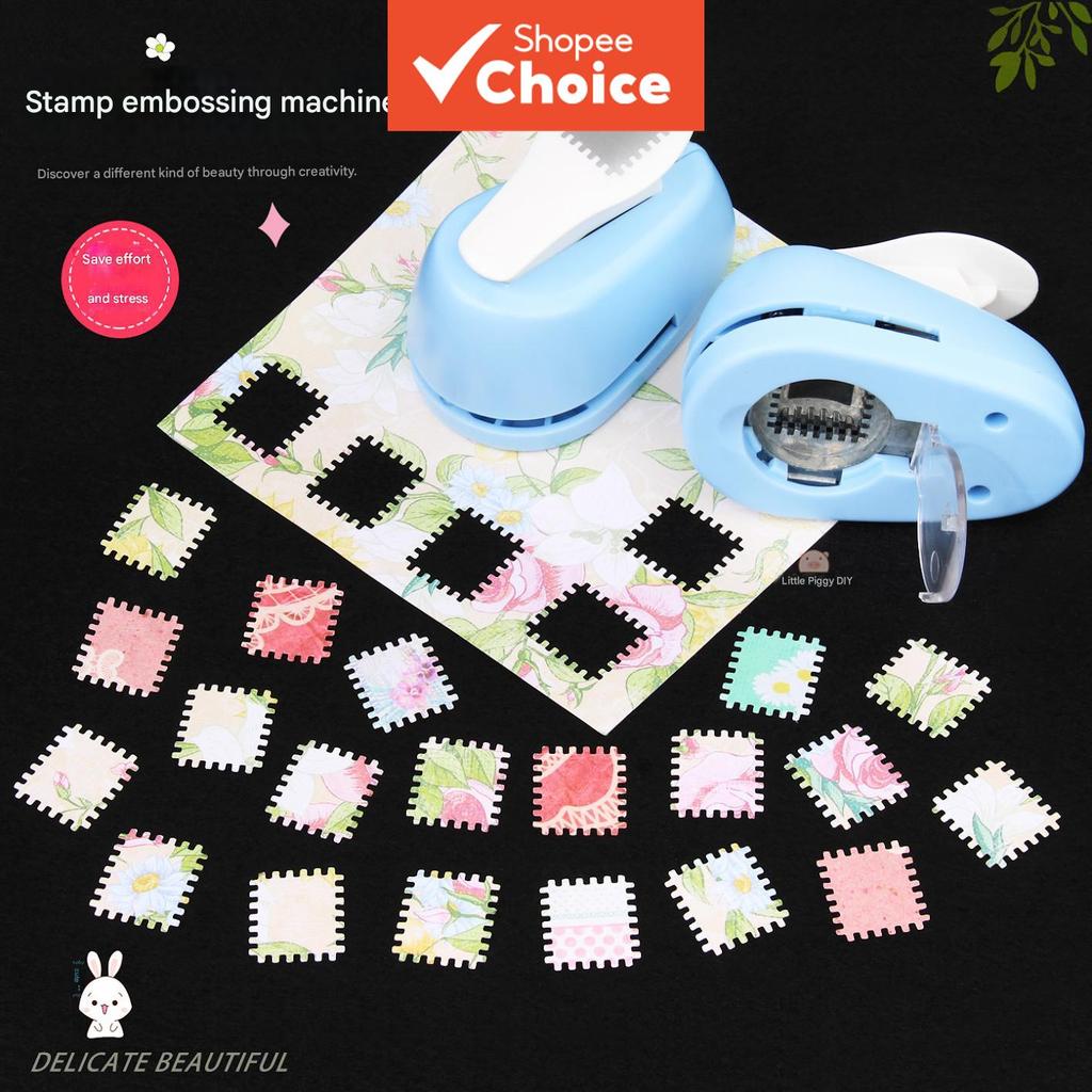 Craft Punch Stamp Embossing Machine Round Hole Toothed Puncher DIY ...