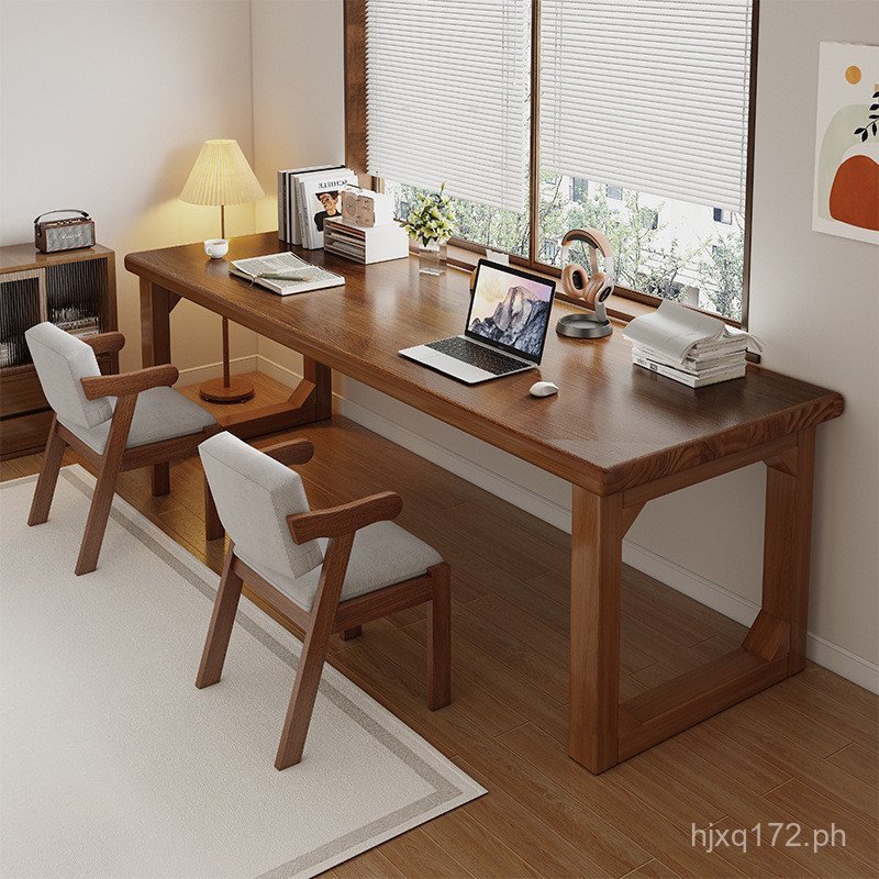 Student Home Desk Writing Desk Computer Simple Long Desk Double Living ...