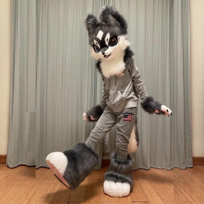 Fursuit head cheap animal head costume cat furry head cute dog head ...