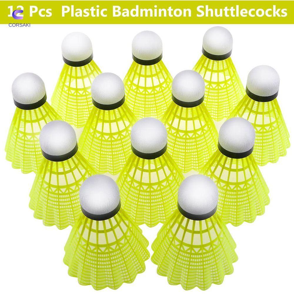 CORSAKI 3/6/12Pcs Badminton Shuttlecocks Indoor Durable Sports Plastic ...