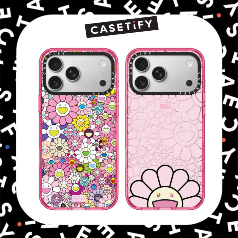 CASETiFY x TAKASHI MURAKAMI Pink Acrylic Pattern shockproof Case