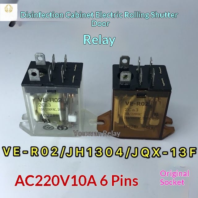 Electric Door Roller Shutter Cabinet Sterilization Relay VE-R02 2Ca3 ...