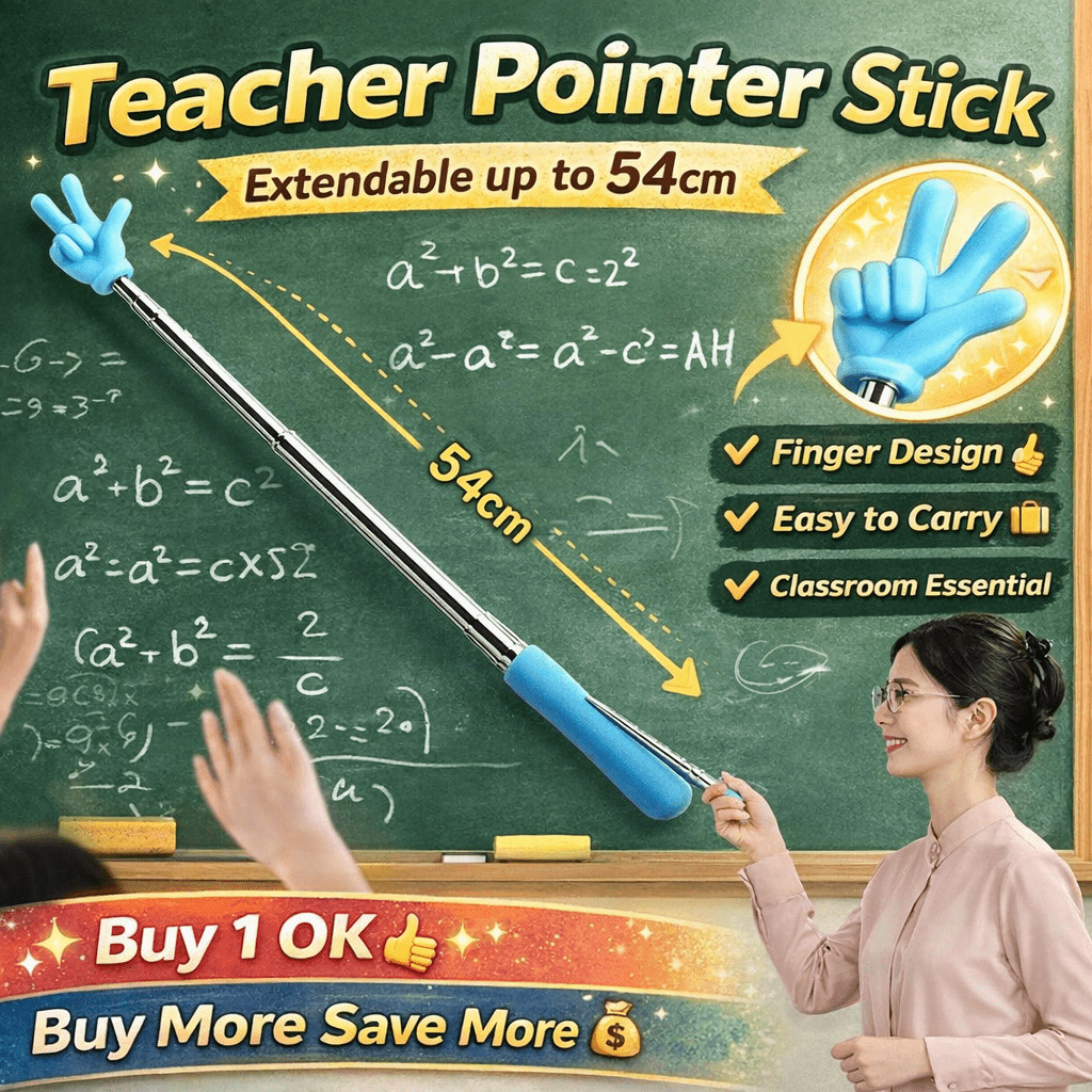 Telescopic Teachers Pointer Rod Finger Design Retractable Teaching ...